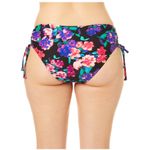 Time & Tru NWT bikini  Women's Longline Swim Top CT bottom Side Ruch Mid Rise Photo 10