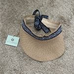 NEW Sea & Grass Visor With Ribbon Blue Photo 1