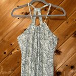 Eddie Bauer Harmony Dress Moisture Wick Built-In Bra Green Palm Print Photo 3