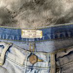 Free People  Denim Lace Trim Women's Shorts Photo 2
