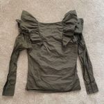 Something Navy  Bailey Ruffled Top Photo 4