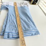 Vineyard Vines  Striped Hoodie Pullover Nautical White Blue Women's XL‎ Modal Photo 5