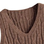 Romwe  Cable Knit Crop Sweater Vest Photo 2