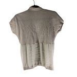 Chico's Knit & Fabric Blend Open Front Short Sleeve Cardigan Size 1 (US Size M) Photo 1