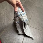 Anthropologie  Hype Blue White Stripe Mini Skirt Linen Blend Nautical SZ 6 Spring Photo 7