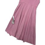 Dress the Population Livia Dress Womens Small Pink Midi Cap Sleeve Fit Flare Photo 9