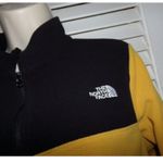 The North Face Vintage black/gold fleece 1/4 zip L EUC Photo 1