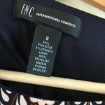 International Concept Mosaic Print Shift Midi Dress Lined Womens Size 8‎ Brown Photo 1