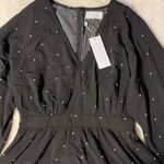 Sage NWT the Label Black Dress with White Stars Photo 42