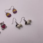 Lot Of 4 Costume Earrings Pierced Dangle / Drop Easter Egg, Rabbit, Pug, Koala Photo 4