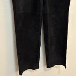 Vintage 90s Brandon Thomas Black Suede Straight Leg Pants Western Cowgirl Fall Size 8 Photo 3