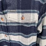 Columbia  Calico Basin‎ Shirt Jacket Womens Medium Blue Gray Polyester Pockets Photo 5