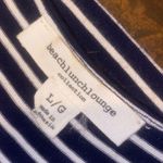 BeachLunchLounge Navy & White Striped Sleeveless Maxi Dress - size large Photo 5