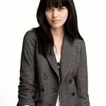 J.Crew  Thandie Stretch Wool Blend Black Gray Marled Tweed Blazer Jacket Womens 6 Photo 9