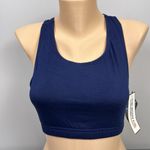 Vintage New NOS The Body Co. Sports Bra Size Medium Cotton Blend Blue CoolMax Photo 2
