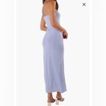 Petal and Pup  Declan Halter Maxi Dress. Lavender/Light Blue. Size: Large. Photo 1