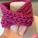 Crochet Pink Headband Ear Muffs Warmer Photo 2