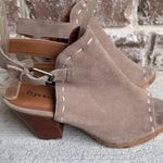 Frye Co Suede Donna Slingback Sandals Size 9M Ash Suede Leather Heels Pe… Photo 0