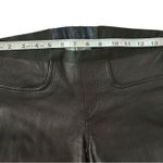Helmut Lang Elastic Waist Lambskin Leather Jeans Black Blue Size 27 Photo 2