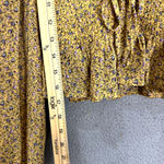 She + Sky Top Women Small Yellow Dainty Floral Boho‎ Hippie Cottagecore Coquette Photo 3