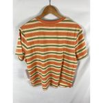 Roxy Women's Short Sleeve Yarn Dye T-Shirt Golden Ochre Good Vibes XS Photo 4