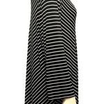 Chico's Black White Striped Asymmetrical Long Sleeve Tunic Dress Modern Chic Size Photo 3