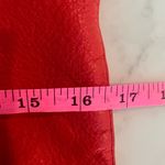 Isaac Mizrahi  red leather tote handbag purse Photo 7