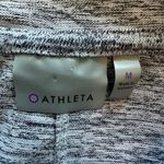 Athleta  heather gray knit hooded poncho size M Photo 5