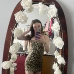 Cheetah Tight Dress Brown Size XS Photo 1