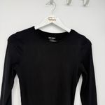 Old Navy  Black Long Sleeve Classic Bodysuit Size Small Cotton Blend Photo 1