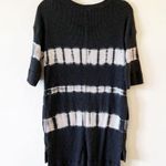 Free People Dark Gray And White Tie Dye Tunic Tshirt Dress Photo 1