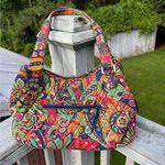 Vera Bradley  Orange Blue Green Venetian Shoulder Bag Photo 0