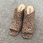 JustFab Dalmatian Print Heeled Cutout Mule Photo 2