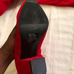 Torrid Plus size Red suede over the knee thigh high boots (Size 7.5 WW) Photo 4