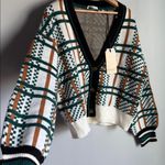 Scotch & Soda NEW  Sweater Cardigan Eggnog/rainforest/meerkat Medium Photo 5