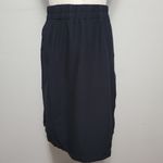 Eileen Fisher  black faux wrap pull-on skirt size small Photo 1