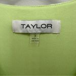 Taylor Gingham Midi Dress Pockets Ruffle Sleeve Green Size 8 Photo 10