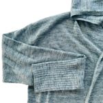 Lululemon Calm and Collected Wrap Heathered Sailboat Navy XL Linen Cotton Hoodie Photo 4