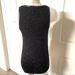Paige black tank with faux leather trim XS Photo 6