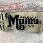 Show Me Your Mumu SHOE ME YOUR MUMU WOMENS ONE SIZE WHITE PINK FLORAL BELTED ROBE CLEAN CONDITION Photo 3