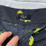 Rails 100% Silk Gigi Black/Lemon Print Pleated High Waisted Shorts XS VGUC Photo 3