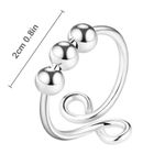 Adjustable 925 Spinner Ring, Anti Anxiety |Meditation Ring | Worry Ring | Stress Photo 1