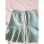 Gap Womens Skirt Sz 4 Green Wool Blend Trumpet Flare Mini Lined Bohemian Chic Photo 11