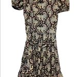 Multicolored paisley print short sleeve flowy dress measurements in pictures Size undefined Photo 3