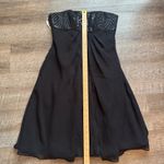 David's Bridal David’s Bridal Size 6 Black Sequin Party Dress Strapless Photo 8