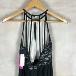 Juniors' Glitter Lace Black Mini Party Dress NWT 1/2 Size undefined Photo 4