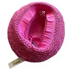 Trina Turk NWT  raffia crochet Pink  bucket hat Photo 2