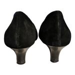 Aquatalia Suede Pumps Black Nappa Round Toes Italy Heels Weatherproof Shoes 9 B Photo 7