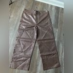 Madewell  Slim Emmett Wide Leg Crop Pants in Metallic Brown Size 31 Photo 5