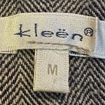 Kleen LagenLook Herringbone Wide Leg Barrel Linen Overalls Neutral Size Medium Gray Photo 5